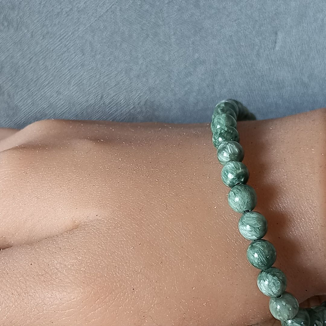 Bracelet ajustable en Séraphinite