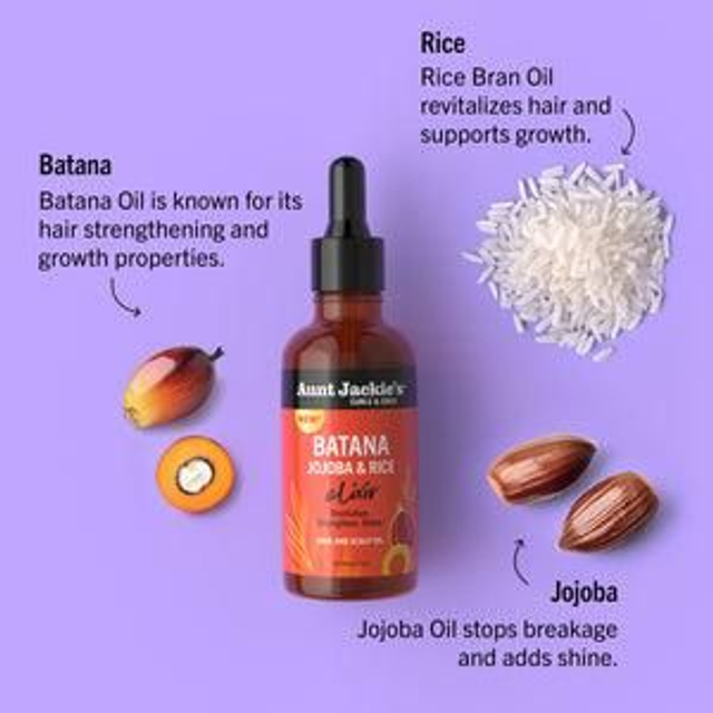 Auntie Jackie&#039;s Batana Jojoba &amp; Rice Elixir Hair and Scalp Oil 59ml