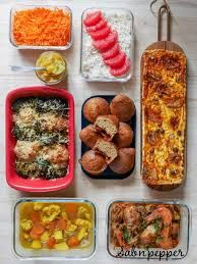 Menu  à la semaine pour 1 personne