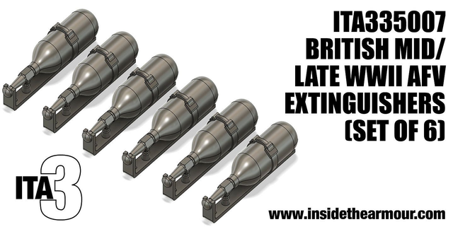 ITA3 - ITA335007 1/35 British Mid/Late War AFV Extinguishers SKU: 