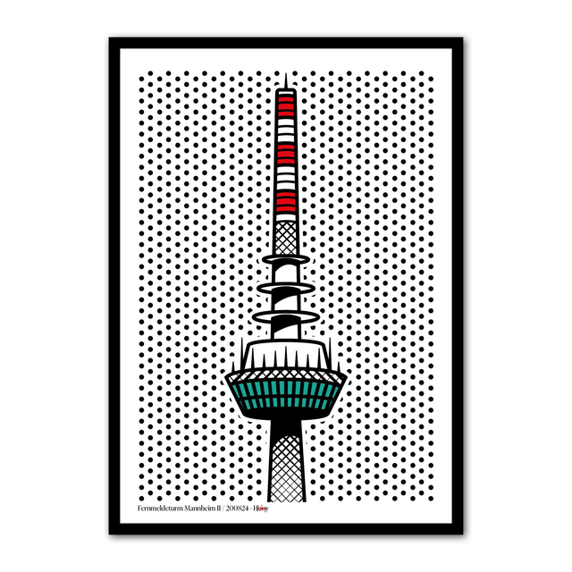Fernmeldeturm Mannheim II - 200824 - Hony | Kunstdruck