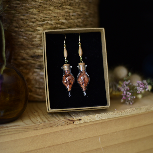 boucles d’oreilles fioles wild dagga