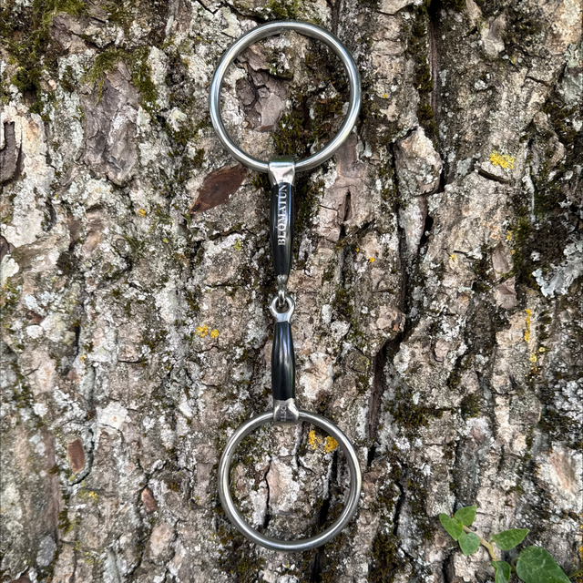 Gebiss Reynir - Einfach gebrochene Wassertrense mit Lock-up - Sweet Iron