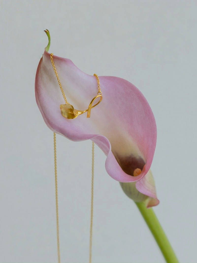 *Designer Silver Jewellery* Calla Lily Silver Necklace