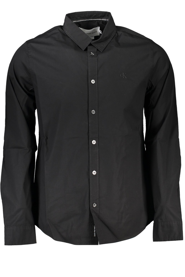 CALVIN KLEIN CAMICIA MANICHE LUNGHE UOMO NERO