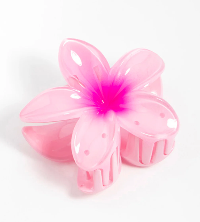 Pink Flower Clip