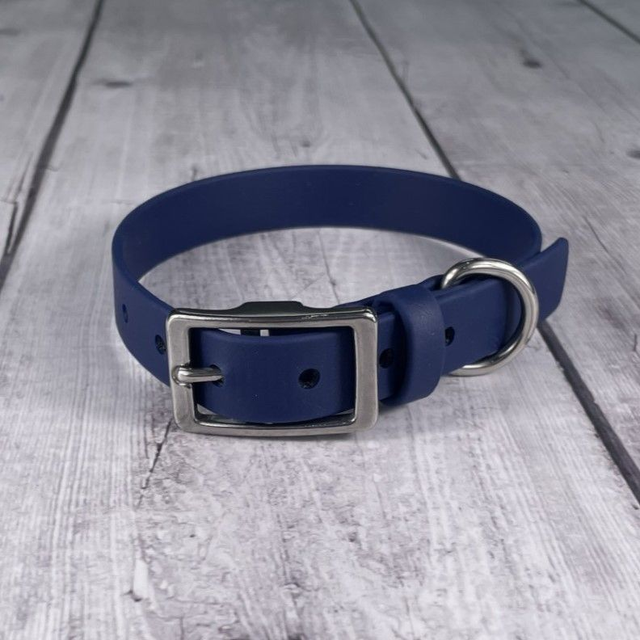 Navy Blue Waterproof BioThane® Collar