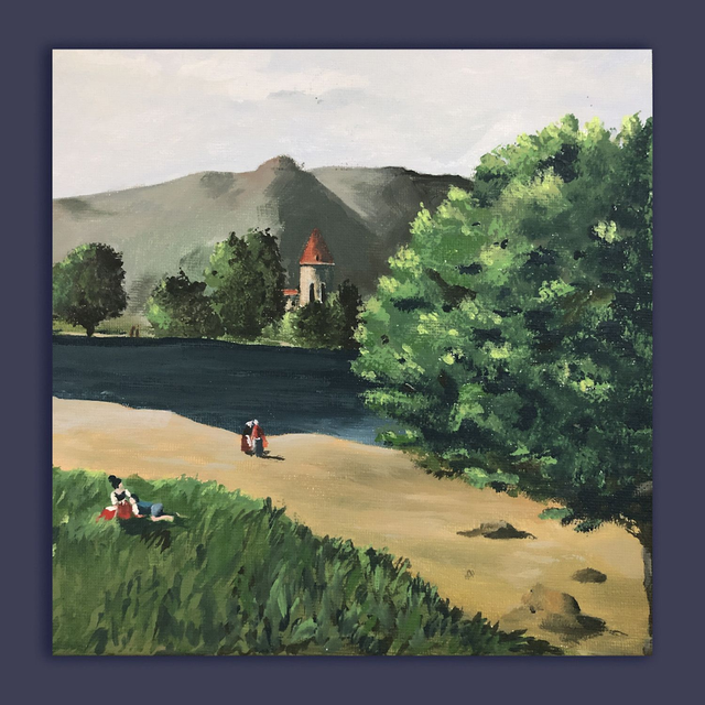 petit tableau scènette 1 20X20 