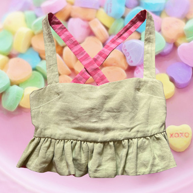 Crop top froufrou - taille 1