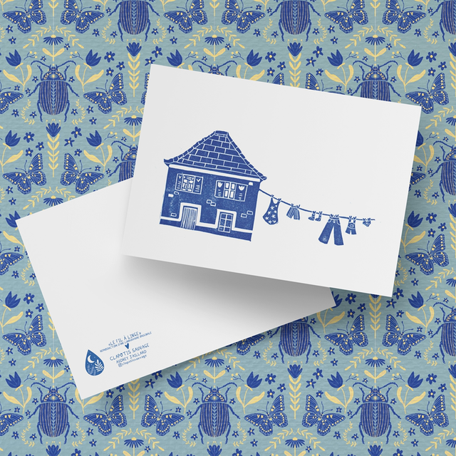 Carte Le fil à linge