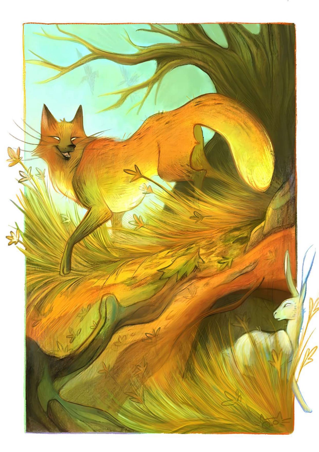 Le renard et le lièvre 