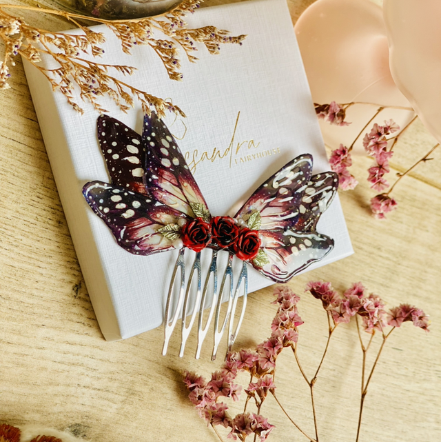 Roses d’amour - peigne à cheveux 