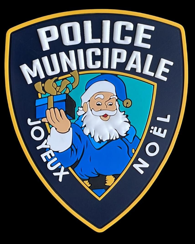 Patch pvc style NYPD Noël V6