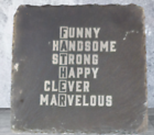 Slate Coaster - FATHER