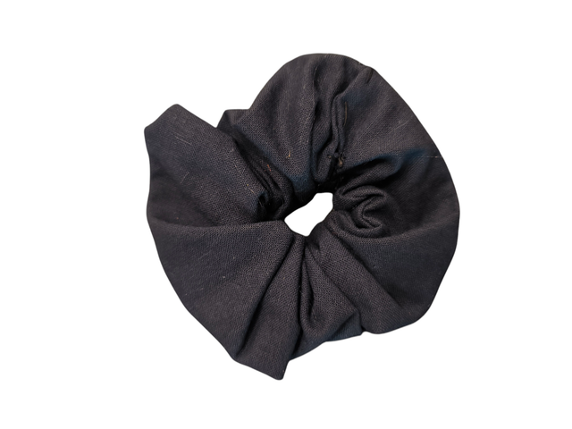 Chouchou uni bleu marine