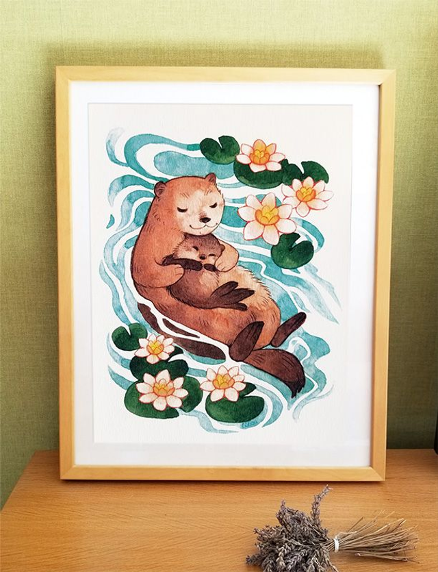 Print | Bébé Loutres