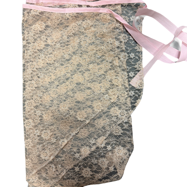 Pink Lace Wrap Skirt 