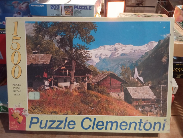 Puzzle Clementoni 1500 pièces chalets montagne