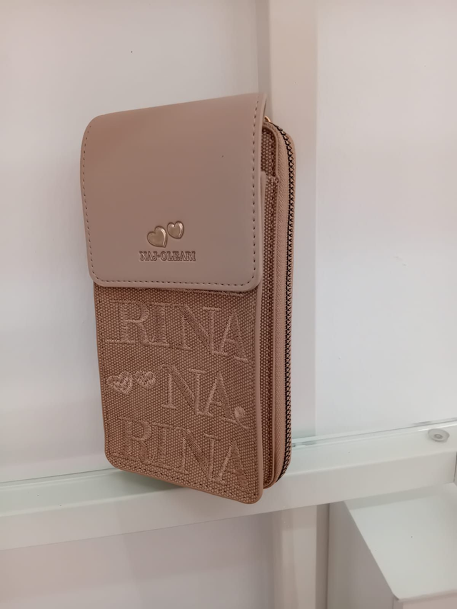 Portafoglio/portacellulare in tessuto Nay Oleari