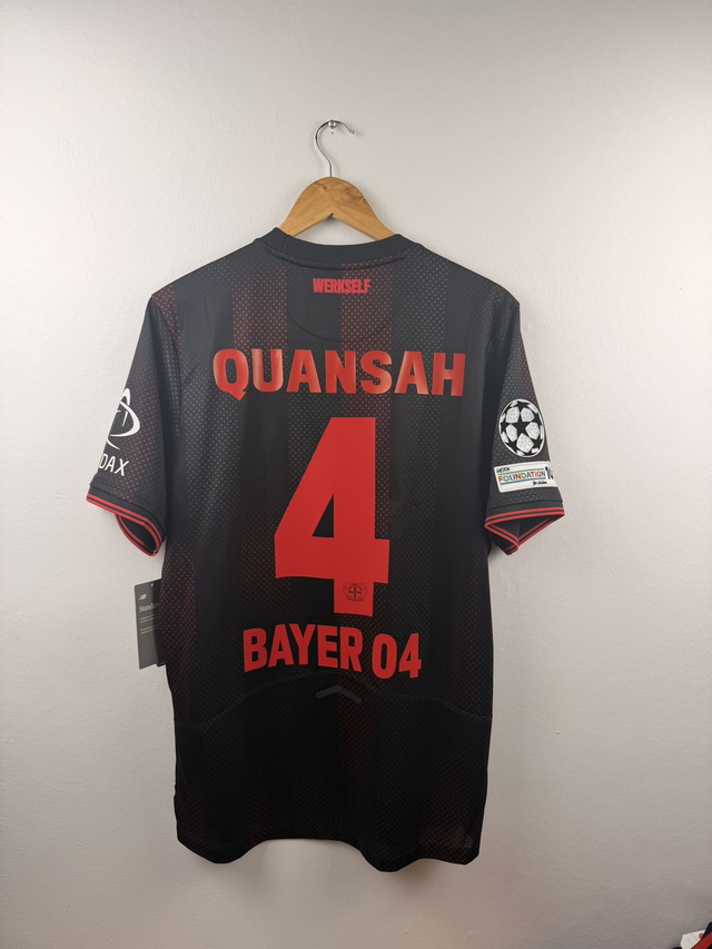 (L) Bayer Leverkusen 2025-26 Home football shirt (BNWT) / Quansah 4