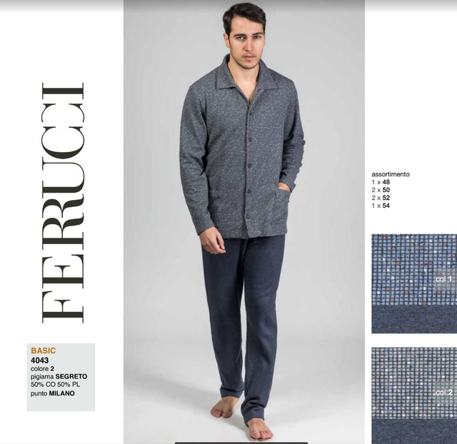 Pigiama Uomo Punto Milano Ferrucci Basic