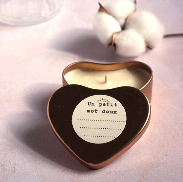 Fleur de Coton Boîte coeur 50gr