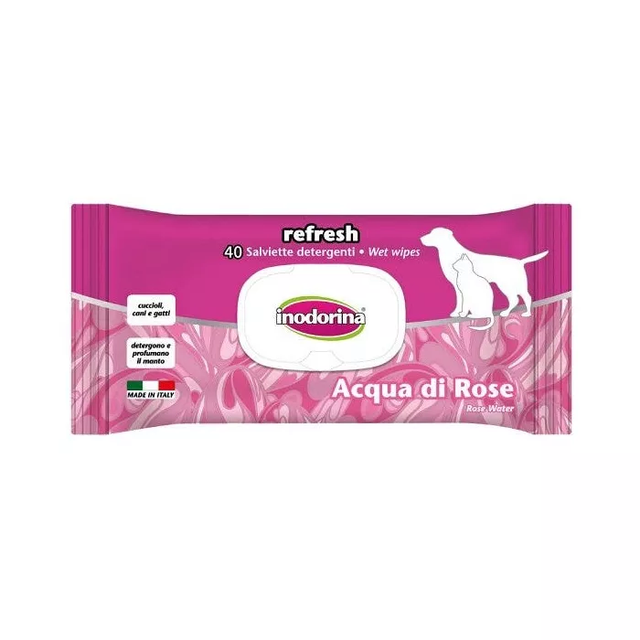 INODORINA SALVIETTE REFRESH ACQUA DI ROSE PZ.40