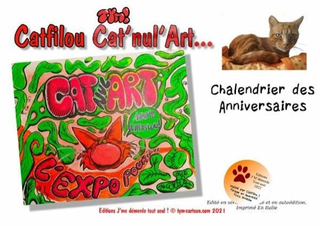 "CHAlendrier" perpétuel pour dates d' Anniversaire A4 16pages  CATnulART 