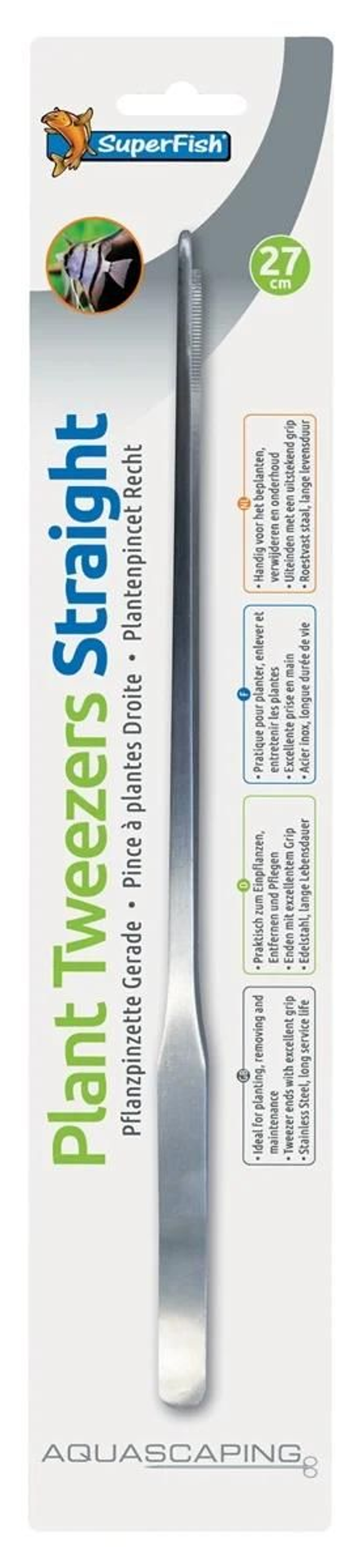 Sf RVS Plantenpincet 27cm recht 8715897336645