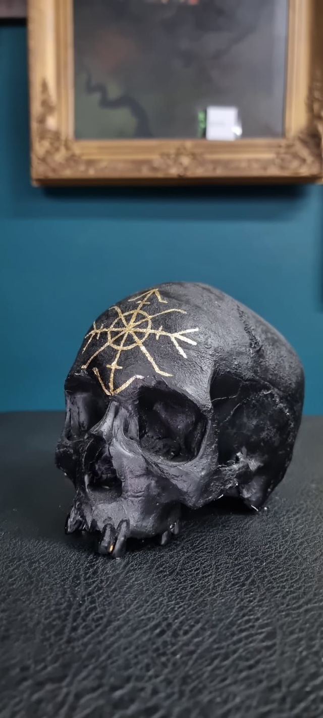 Schädelreplikat, lebensgross, Eigenpruduktion, 100% Handarbeit