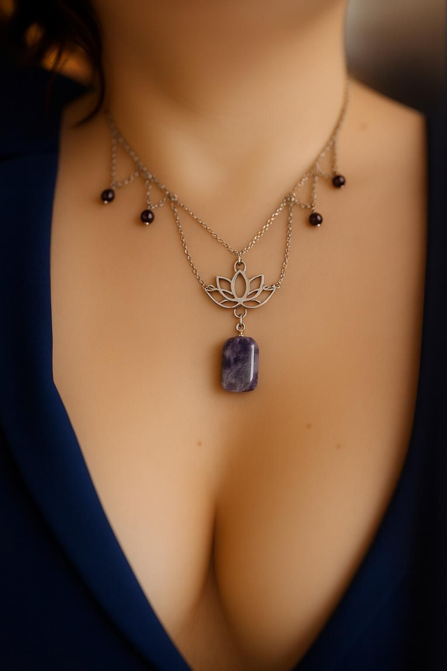 Collier Améthyste - Paix intérieure &amp; Protection
