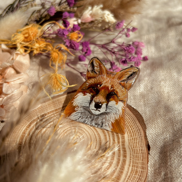 Fox Pin Badge