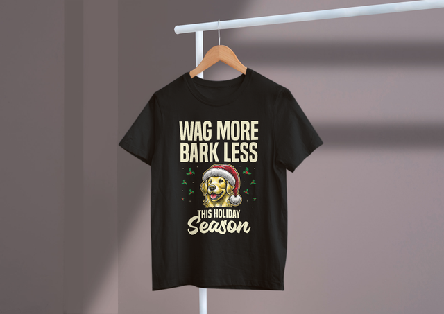 Wag more, bark less this holiday season, Pet Christmas. Wedeln Sie mehr, bellen Sie weniger in dieser Weihnachtszeit, Pet Christmas
