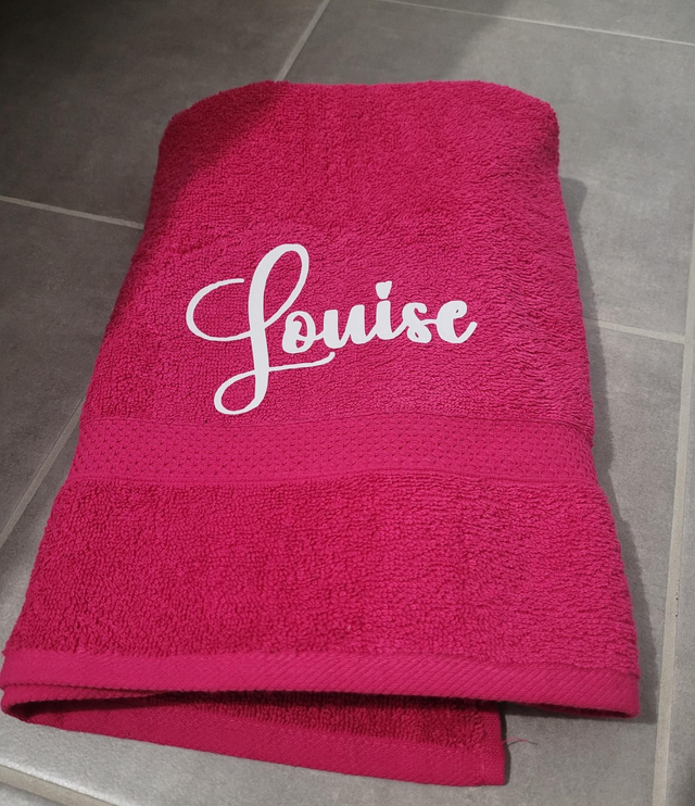 Serviette de bain personnalisée