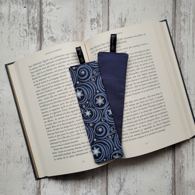 Marque-page 045 : Flocons blancs