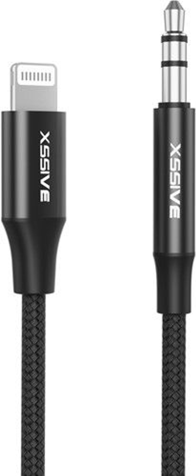 Xssive Braided Aux Cable 8-Pin to 3.5 Aux 1m. XSS-L3.5BR
