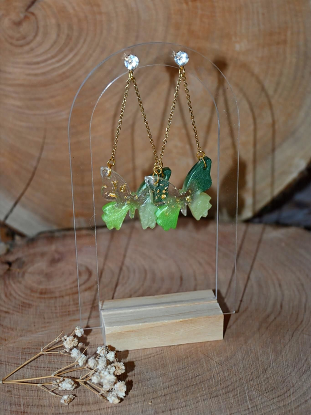 Papillon céleste - Dégradé de vert