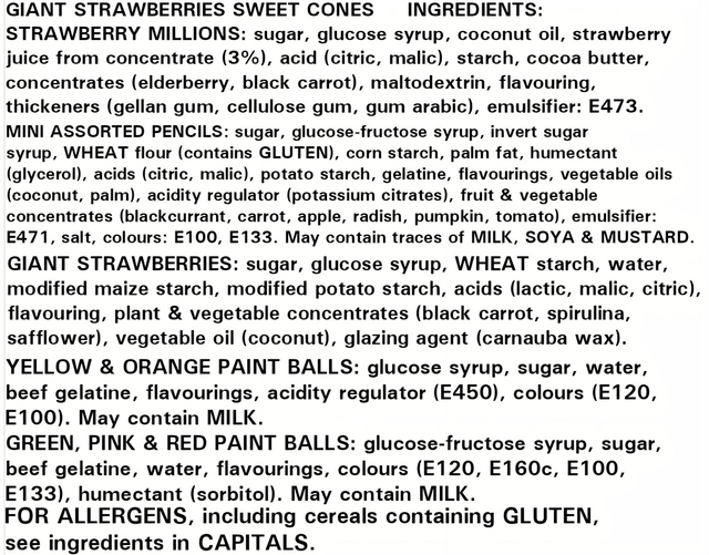 Giant Strawberries Sweet Cones