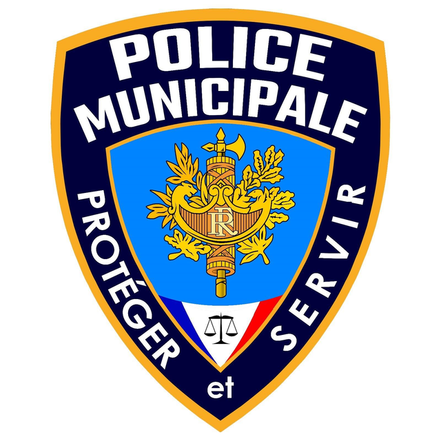 Patch pvc style NYPD République bordure or