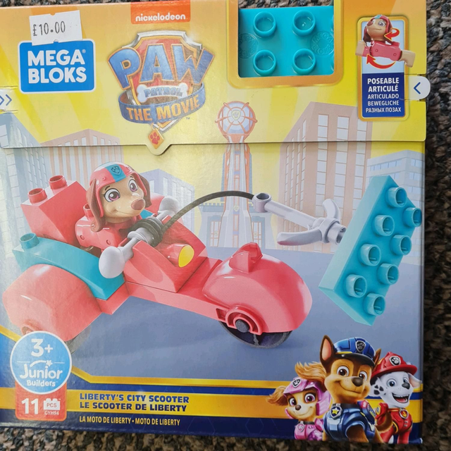 PAW PATROL MEGA BLOKS LIBERTYS SCOOTER