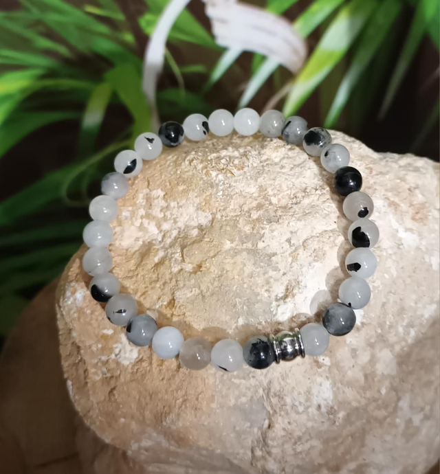 Bracelet en quartz tourmaline
