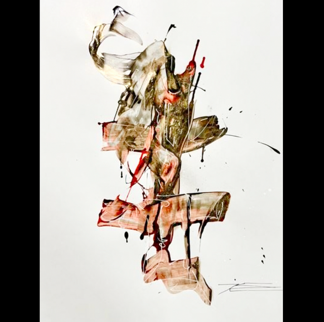 Oeuvre sur papier - La Couronne - 50x65cm