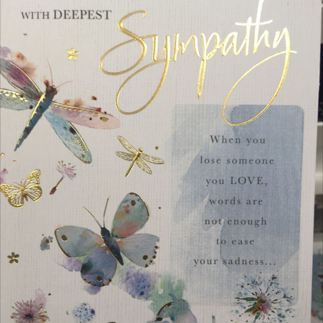 Sympathy- Deepest Sympathy (Butterflies) WW