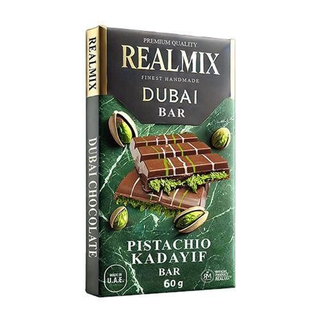 Realmix Tmavá Dubajská Čokoláda 60 gr.