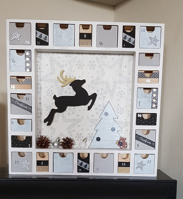 Calendrier de l&#039;avent argent