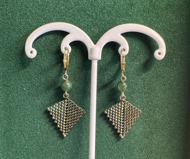 Jade Néphrite Goldfilled 14k - « Pureté » 