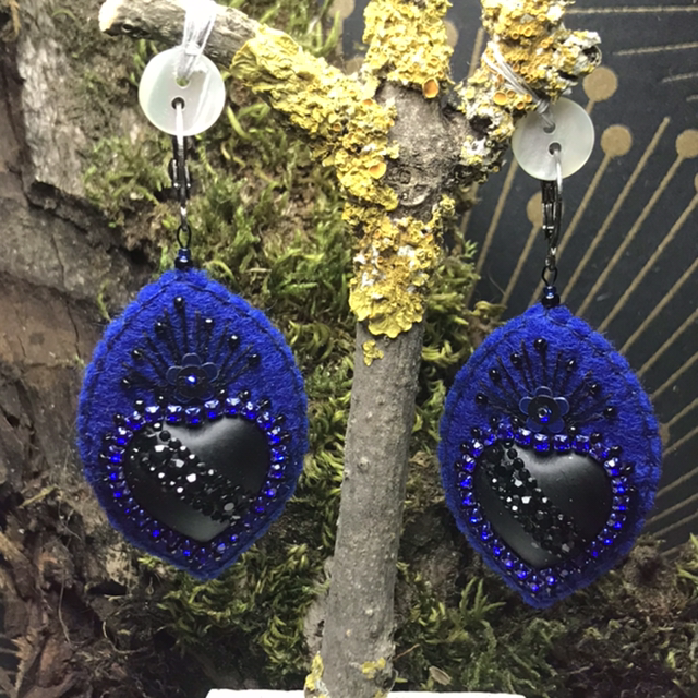 Bo bleu roi/noir navette 