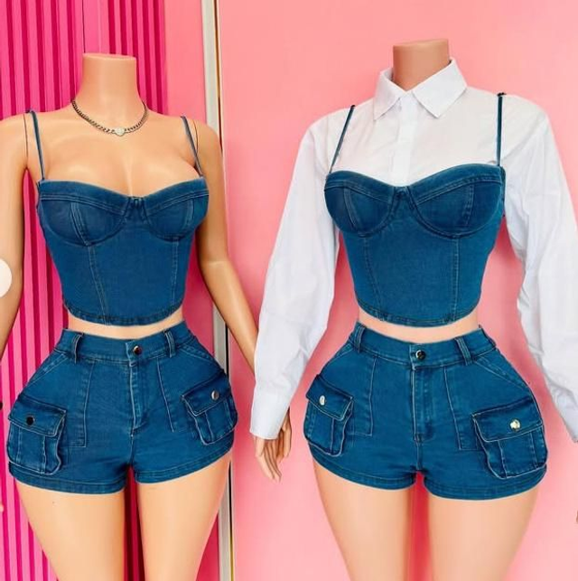 Ensemble short bustier 