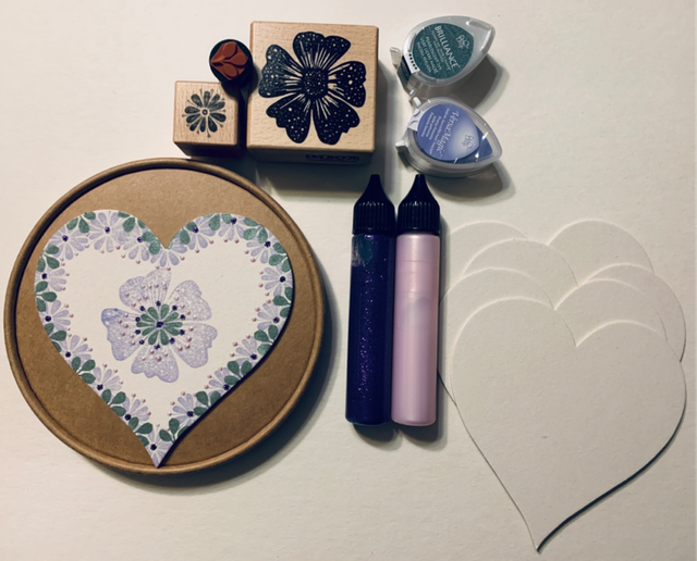 Herzböxli Wildblume lila