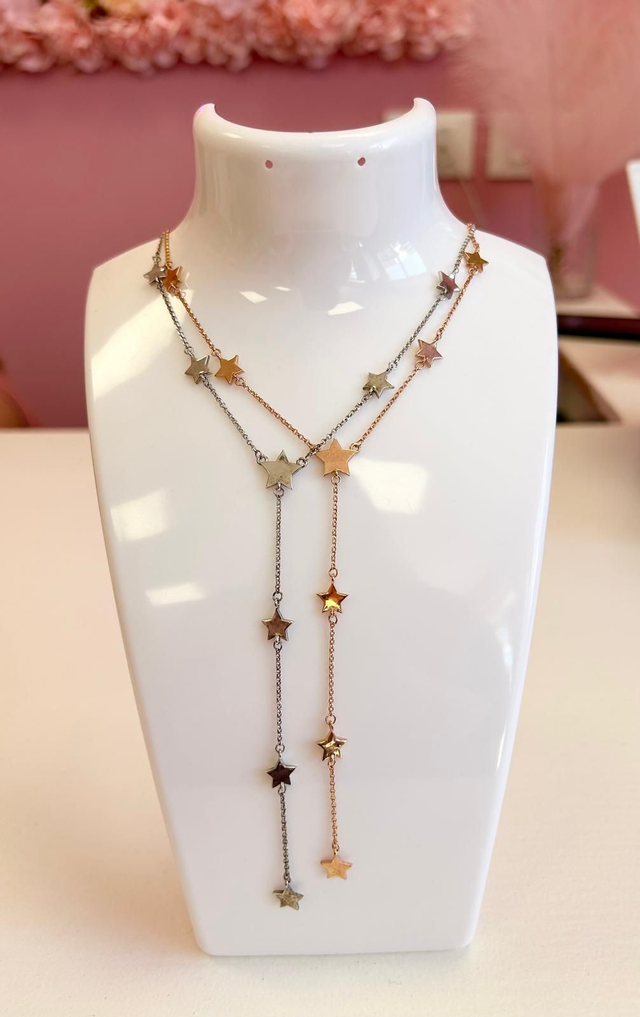 Collana filo stelle